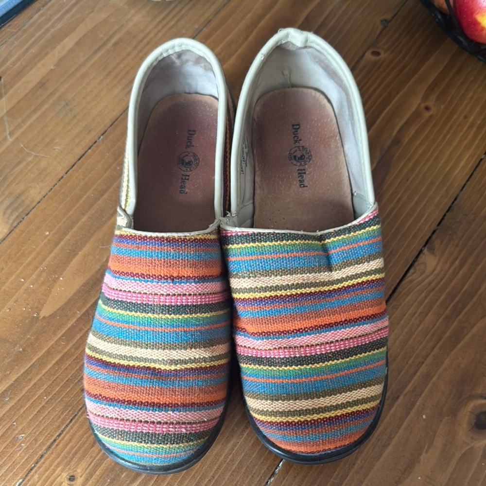 Duck head Becky striped shoes size 9w women’s‎